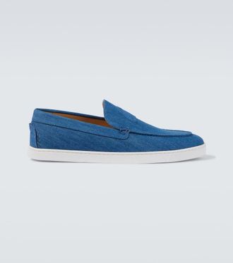 Christian Louboutin Varsiboat denim slip-on shoes