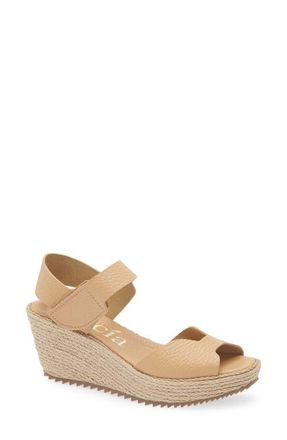 Pedro Garcia Fama Platform Wedge Sandal in Camel Cervo at Nordstrom, Size 11Us