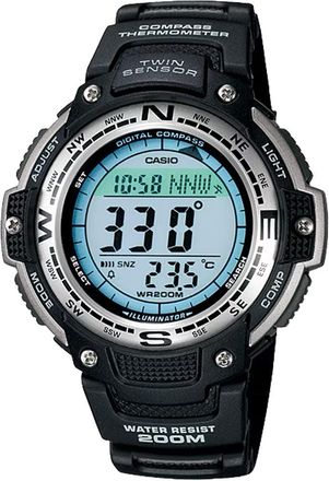 Casio Mens Outdoor Digital Compass Watch with Blue Dial - SGW-100-1V