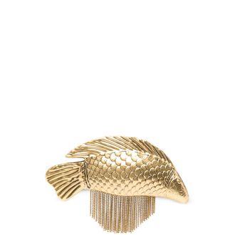 Cult Gaia Neemo Fish-shaped Fringed Clutch Bag