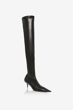 Balenciaga Stretch-Nappalederstiefel mit Absatz Avenue 50