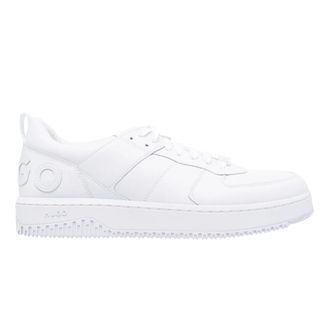 HUGO BOSS Hugo Heren Kilian Logo Platte Trainers (Wit)