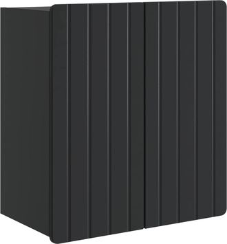 vidaXL Armario De Pared Negro 59 X 31 X 64 Cm Madera De Ingenier&iacute;a Vidaxl