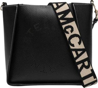 Stella McCartney Logo Crossbody Tas - Dames - Schoudertassen - Zwart - ONE Size - Tassen