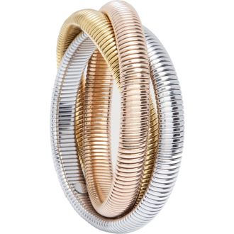 Saachi Tri-Tone Coil Wrap Bracelet in Multi at Nordstrom Rack