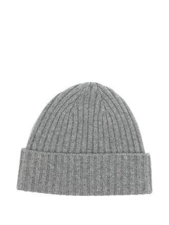 N.Peal chunky ribbed hat - unisex - Organic Cashmere - One Size - Grey