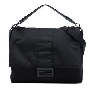Fendi Pre-owned Fendi Nylon Baguette Messenger Bag Unisex C6LNYKY4MO21NON7