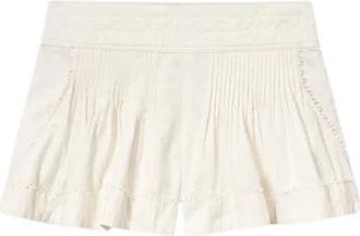 Isabel Marant Cybila Shorts - Dames - Bermuda - Wit - M - Katoen - Korte Broeken