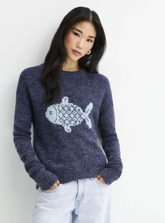 Twik Womens Patterned plush sweater