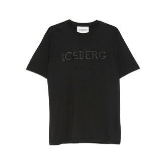 Iceberg Heren, Tops, Zwart, Maat: 2XL Katoen