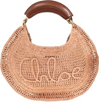 Chlo&eacute; Handtas Summer Banana - Dames - Handtassen - Beige - ONE Size - Leer - Tassen