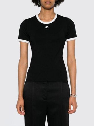Courr&egrave;ges T-shirt in jersey di cotone