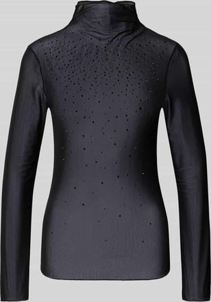 Marc Cain Longsleeve aus transparentem Material in Black, Größe 42