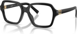 Miu Miu 54mm Square optical glasses in Black at Nordstrom