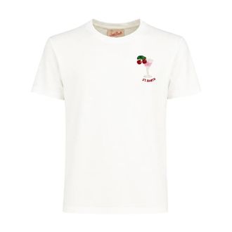 MC2 Saint Barth T-Shirts, female, White, Size: M Emilie T-Shirt