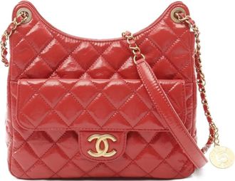 Chanel Borsa a spalla in pelle trapuntata anni 2010 - Rosso