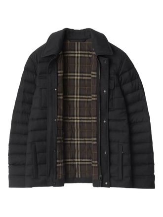 Burberry Gewatteerd jack met ritssluiting - Zwart