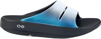Oofos Womens Ooahh Luxe Slide Sandal In Frost