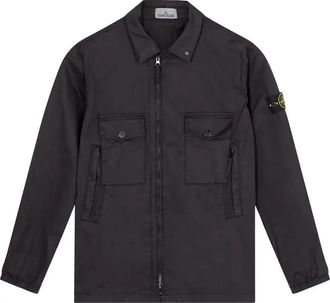 Stone Island Cotton Overshirt Black 751510610-V0029