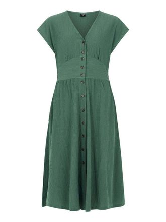 Protest Strandkleid PROTEST Kleid PRTNieve, Damen, Gr. M, EURO, gr&uuml;n (veggie gr&uuml;n), Obermaterial: 98% Polyester PES. 2% Elasthan EL., Kleider Strandkleid