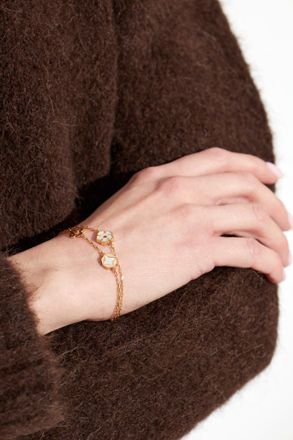 Tory Burch Set: Bracelet And Earrings, Womens, Gold
