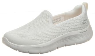 Skechers Womens Go Walk Flex Ocean Sunset Casual Shoes, Natural Textile Trim, 4.5 UK