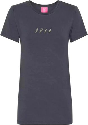 One Teaspoon Bliksem Grijs T-shirt - Dames - T-shirts - Grijs - XS - Tops