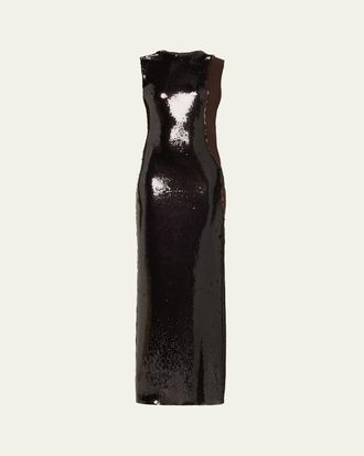 CHRISTOPHER ESBER Opaline Sequin Cut-Out Dress