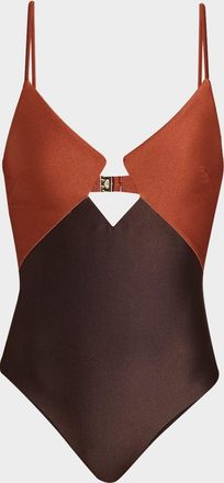 Zimmermann Aster Diamond One-Piece Swimsuit