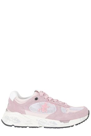 Premiata Pink Mased 8206 Suede-Trim Polyester Sneakers