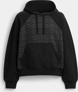 Coach Signature Hoodie In Organic Cotton