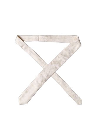 Dolce & Gabbana Floral Silk Necktie - Beige