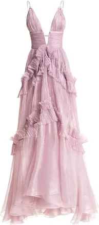 Maria Lucia Hohan Yarinna Ruffled Asymmetrical Dress