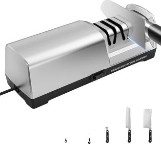 OEM Afilador De Cuchillos, Sistema De Tres Etapas, Motor Potente, Blanco