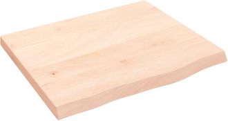 vidaXL Vidaxl - Estante De Pared Madera Maciza Roble Sin Tratar 60x50x(2-4) Cm