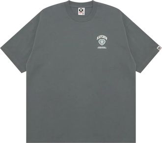 Aape By A Bathing Ape logo-embroidered T-shirt - men - Cotton - M - Grey