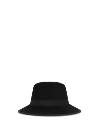 Valentino Garavani Womens Hat Vlogo Signature Black-Antique Light Gold Cotton Black/antique