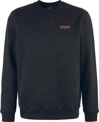 Barbour Grafisch Logo Crew Neck Sweatshirt - Heren - Sweatshirts - Zwart - L - Katoen - Hoodies & sweatvesten