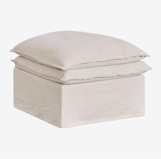 Sklum Sklum - Puff En Lino Y Algod&oacute;n Grace