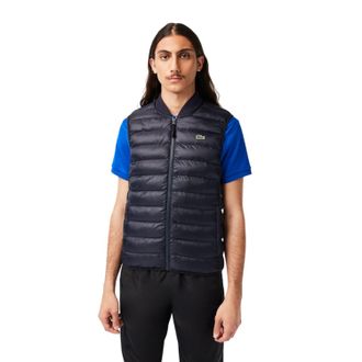 Lacoste Herenvest met logo (Afgrond blauw)