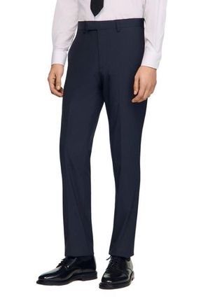 Sandro Wool suit trousers in Navy Blue at Nordstrom, Size 4433 Eu