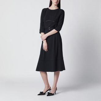 Prada Black silk-blend dress