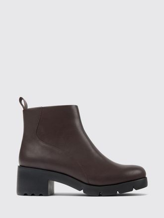 Camper Stivali biker Wanda in pelle liscia con zip laterale