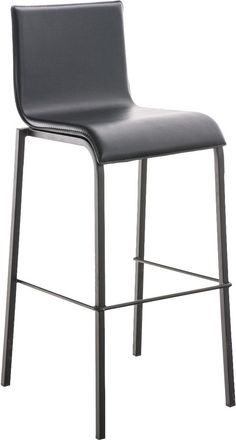 Clp Clp - Taburete Avola Con Base De Metal Negro Negro