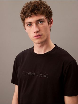 Calvin Klein Mens Calvin Klein Logo Sleep T-Shirt - Black - XL