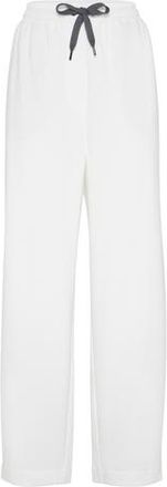 Brunello Cucinelli Pique Track trousers in White at Nordstrom, Size Xx-Large Eu