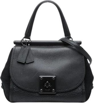 Coach Pre-owned Handbags, female, Black, Size: ONE SIZE Pre-owned Drifter Leather 2way Bag