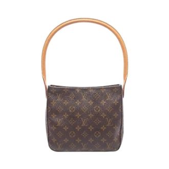 Louis Vuitton Pre-owned Looping MM Monogram Schoudertas - Dames - Pre-owned - Bruin - Maat: ONE Size Leer
