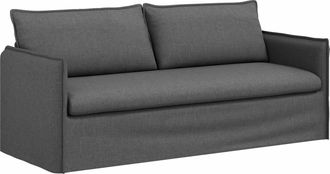 vidaXL Sof&aacute; Gris Oscuro 196 X 82 X 85 Cm Tela Vidaxl