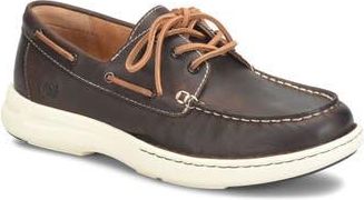 B&oslash;rn Mariner 3-Eye Boat Shoe in Dark Brown F/G at Nordstrom Rack, Size 11.5